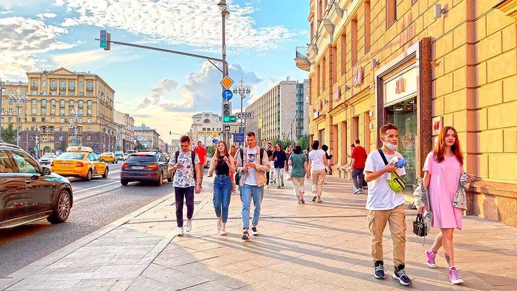 Прогулка пешком по центру Москвы